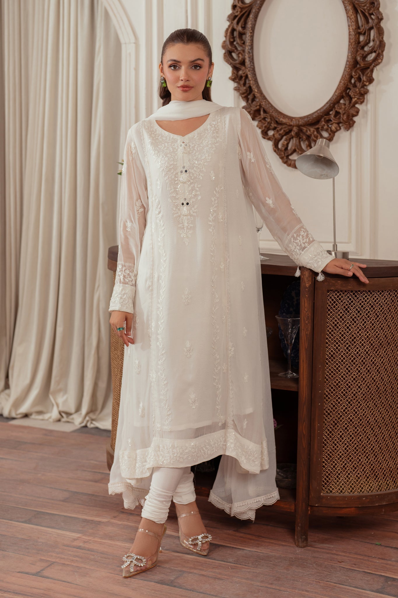 Elegance by Panache Apparel Stitched Festive Collection-Pearl