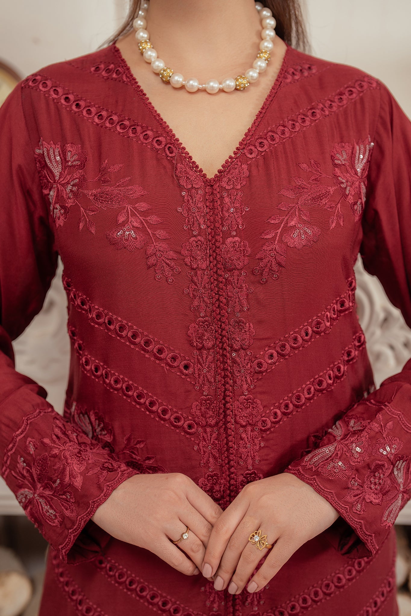 Elegance by Panache Apparel Stitched Festive Collection-Royal