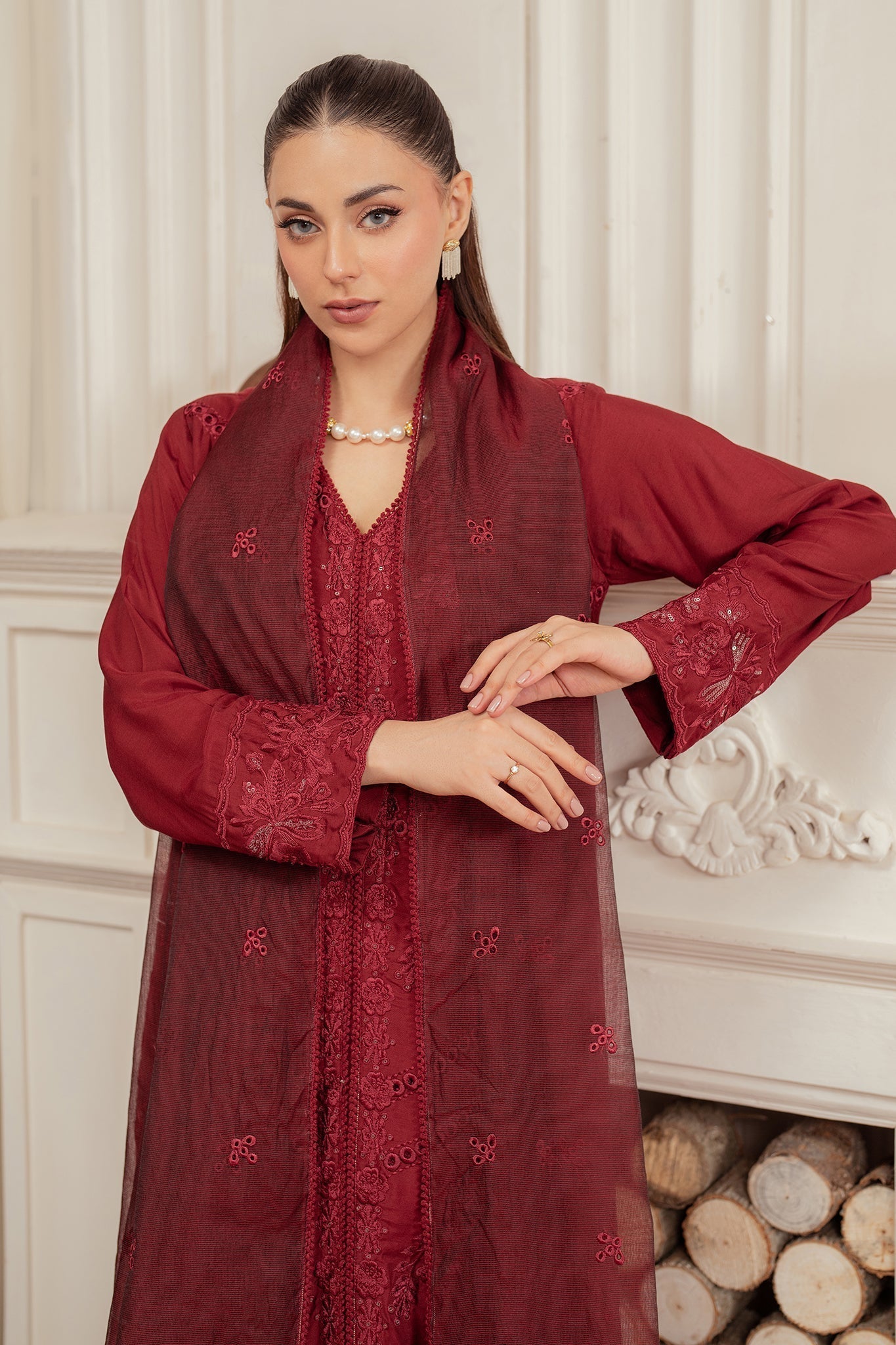 Elegance by Panache Apparel Stitched Festive Collection-Royal