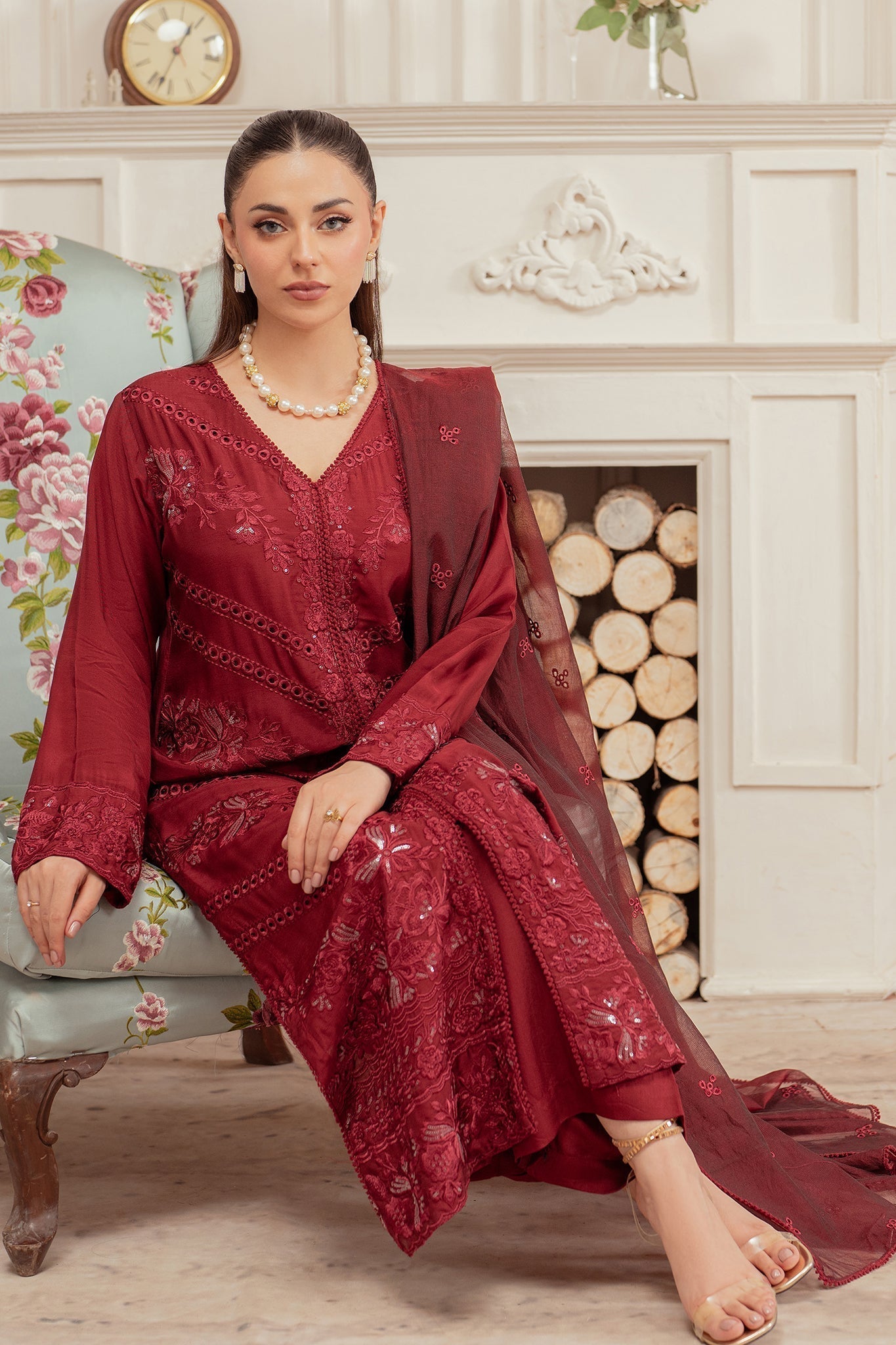 Elegance by Panache Apparel Stitched Festive Collection-Royal