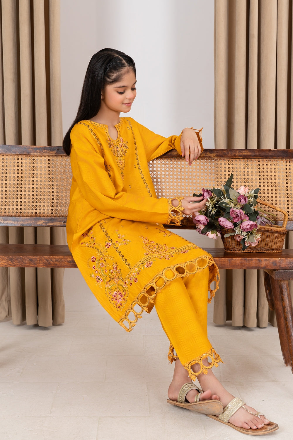 Khayat Stitched 2 Piece Cambric Winter Collection'2025-Asfarah 2Pc