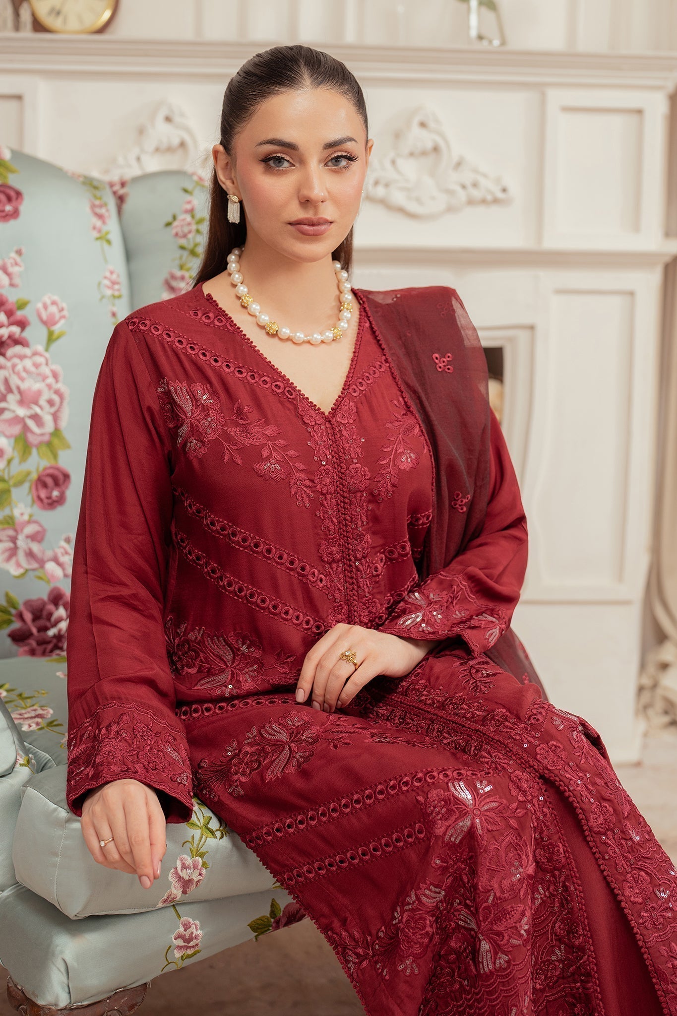 Elegance by Panache Apparel Stitched Festive Collection-Royal