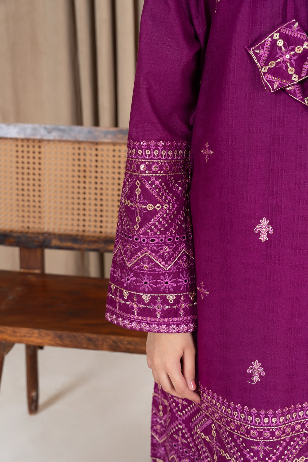 Khayat Stitched 2 Piece Cambric Winter Collection'2025-Banafsaj 2Pc