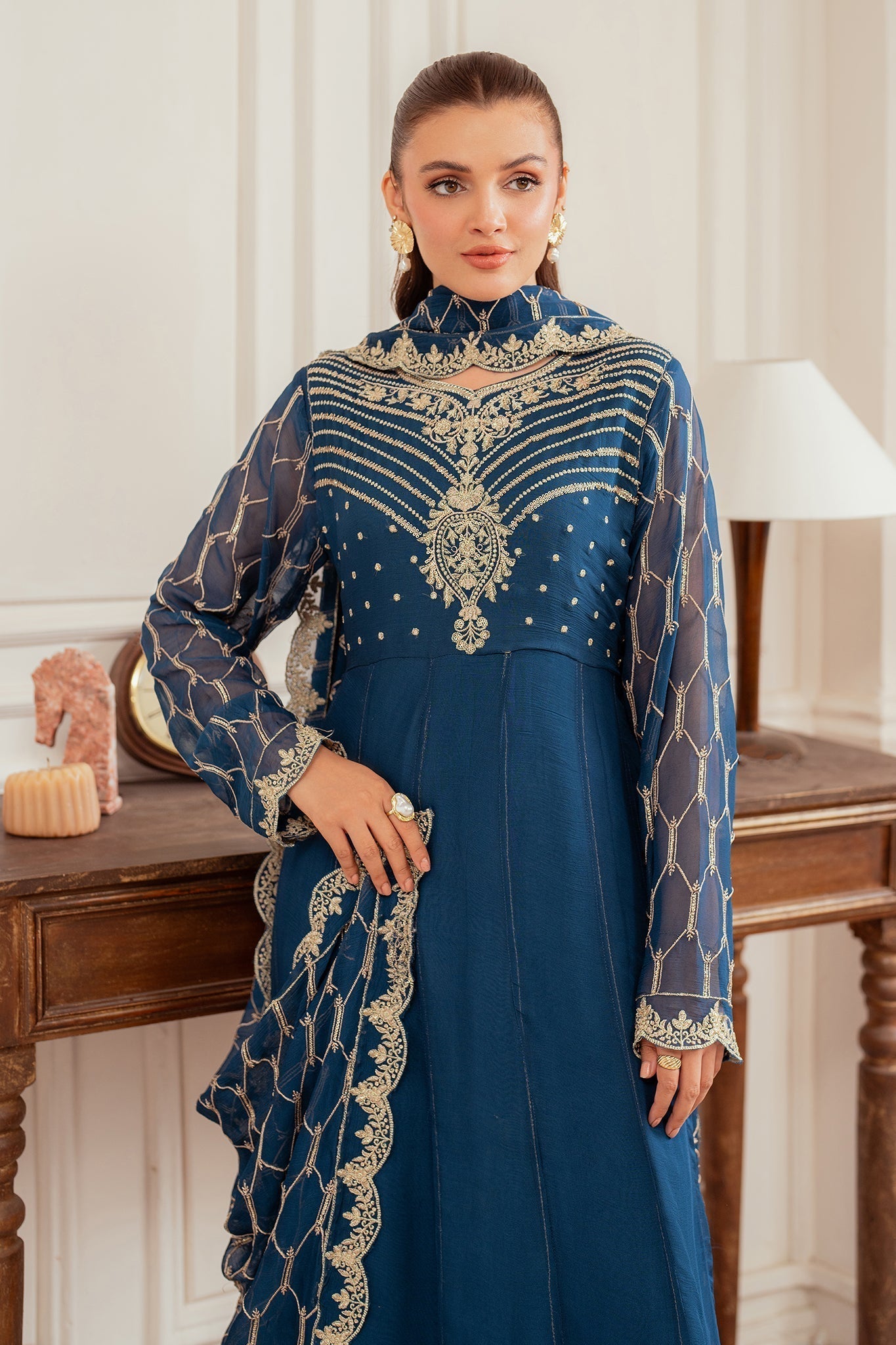 Elegance by Panache Apparel Stitched Festive Collection-Celestial Hues