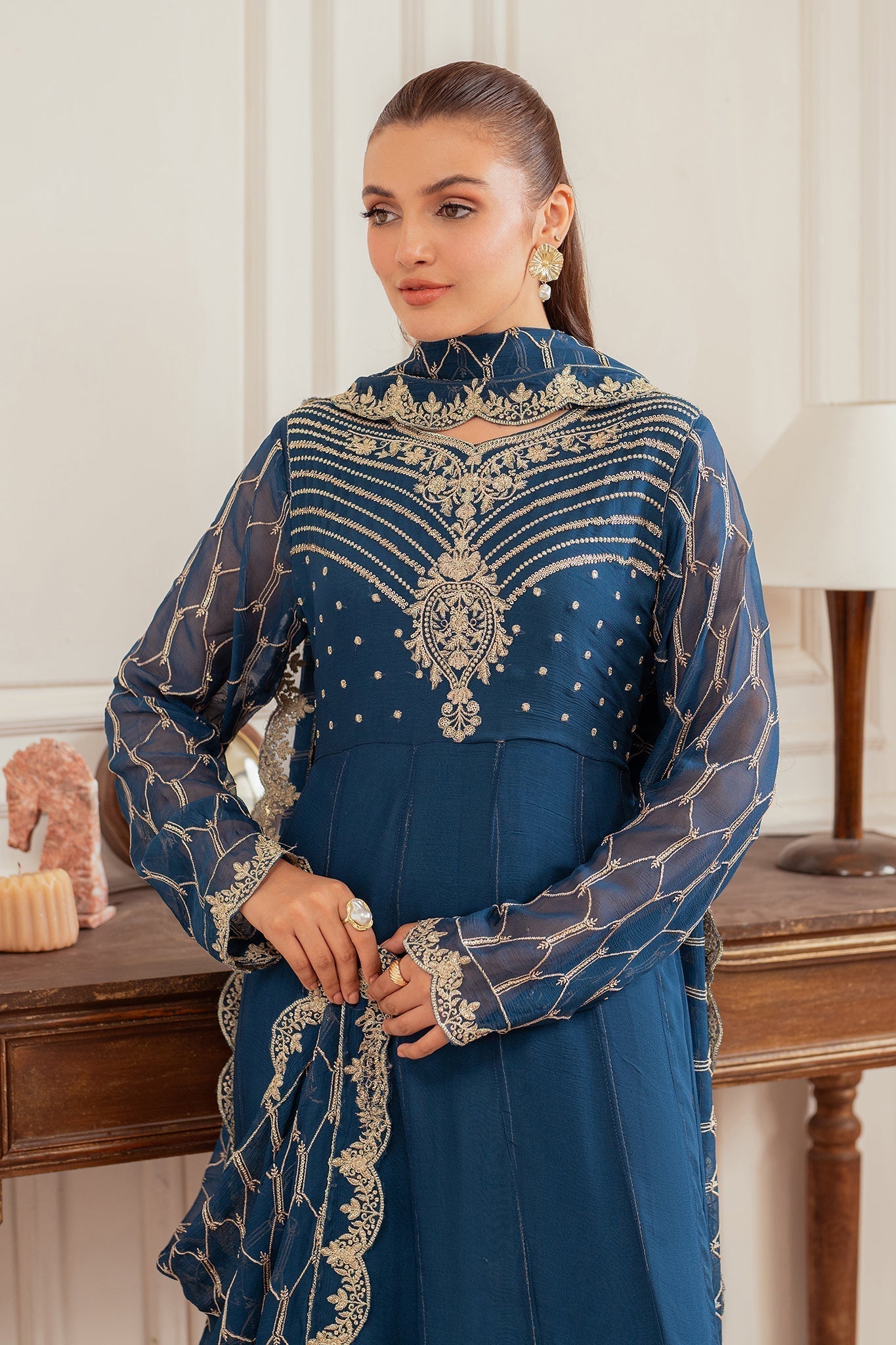 Elegance by Panache Apparel Stitched Festive Collection-Celestial Hues