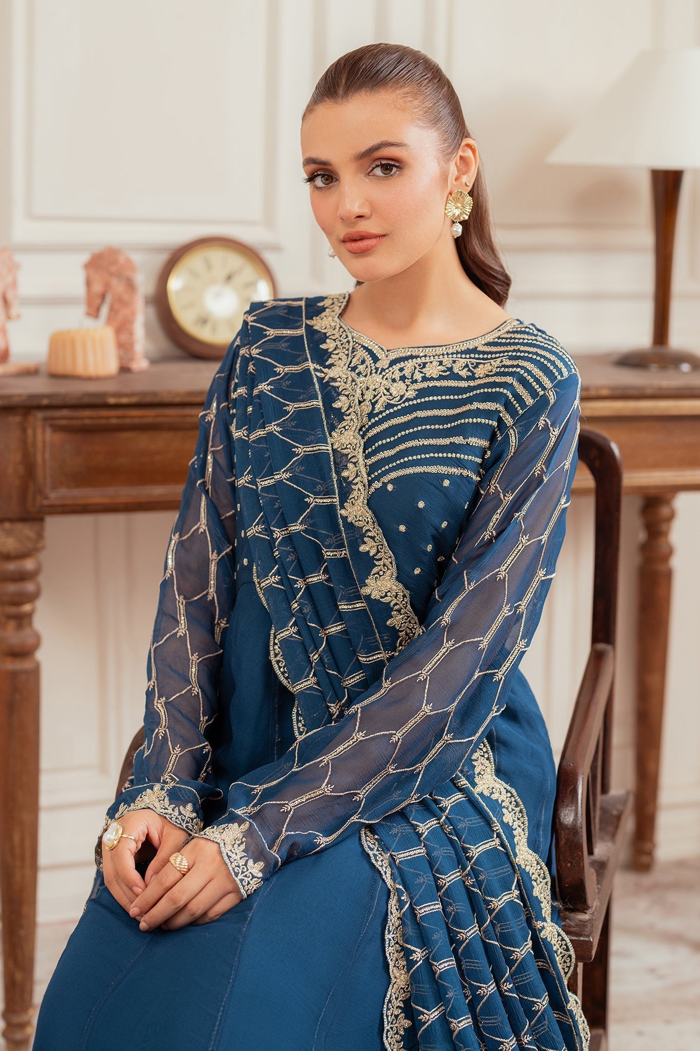 Elegance by Panache Apparel Stitched Festive Collection-Celestial Hues