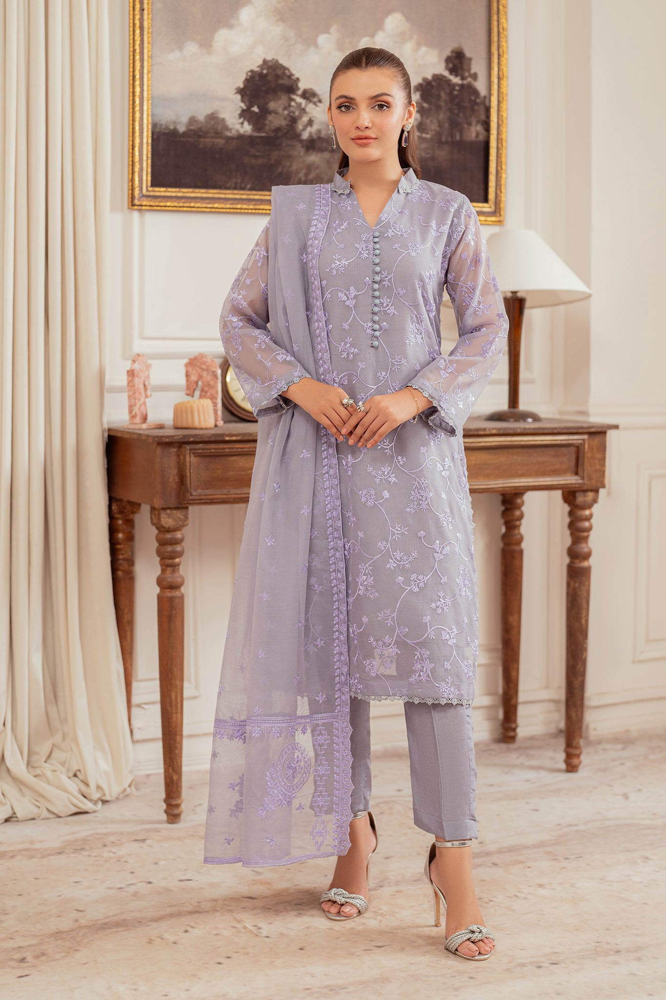 Elegance by Panache Apparel Stitched Festive Collection-Flame