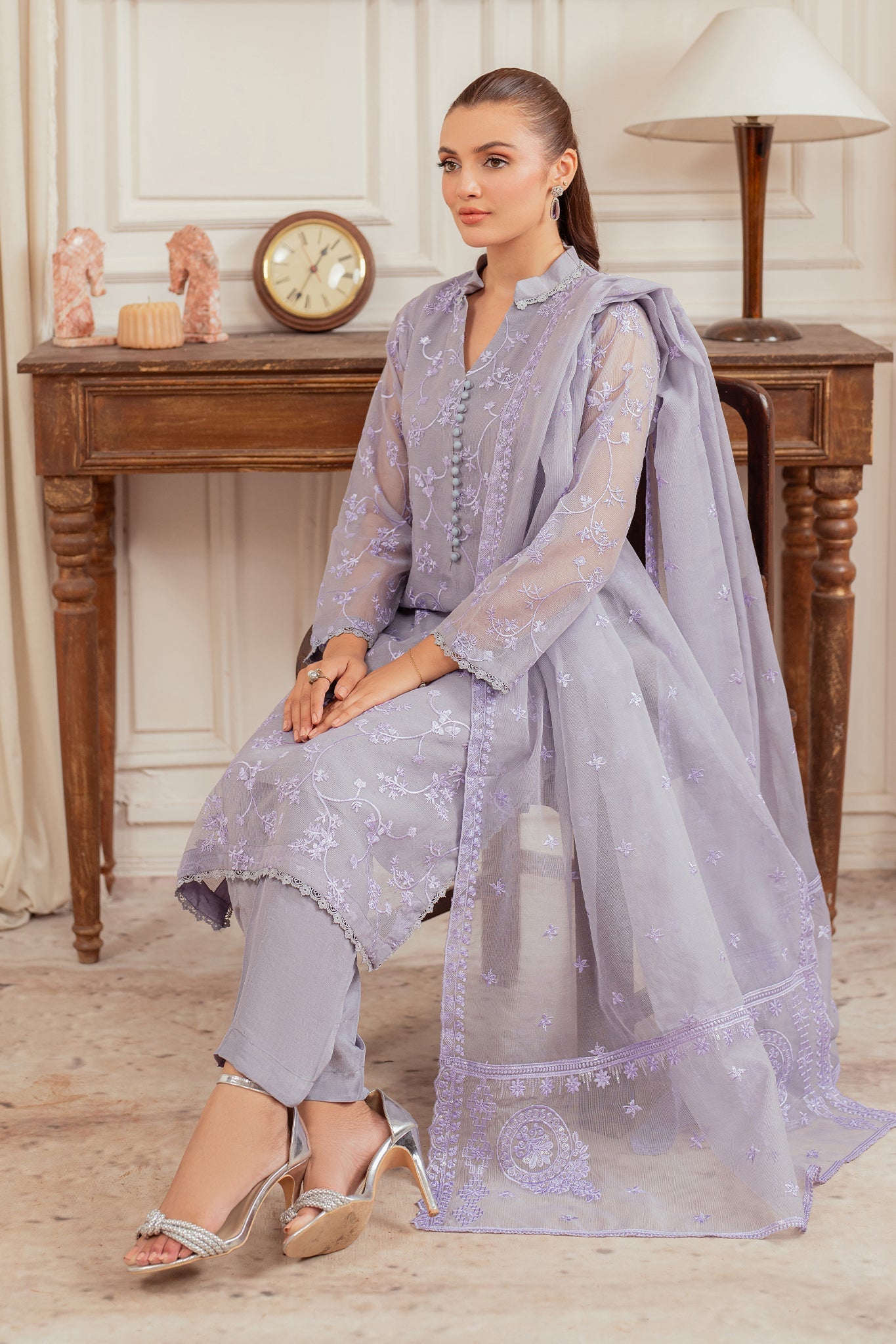 Elegance by Panache Apparel Stitched Festive Collection-Flame