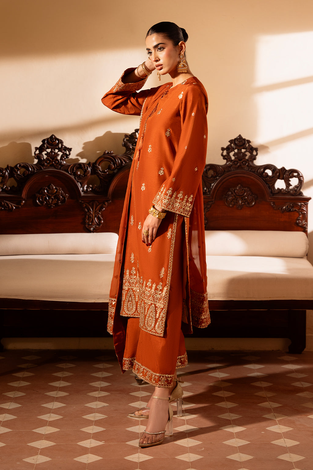 Meeru By Sheenora Stitched 3 Piece Festive Pret Collection'2025-RUSTIC CHARM