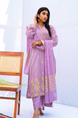 Najia Zia Unstitched 3 Piece Lawn Collection'2025-Lilac