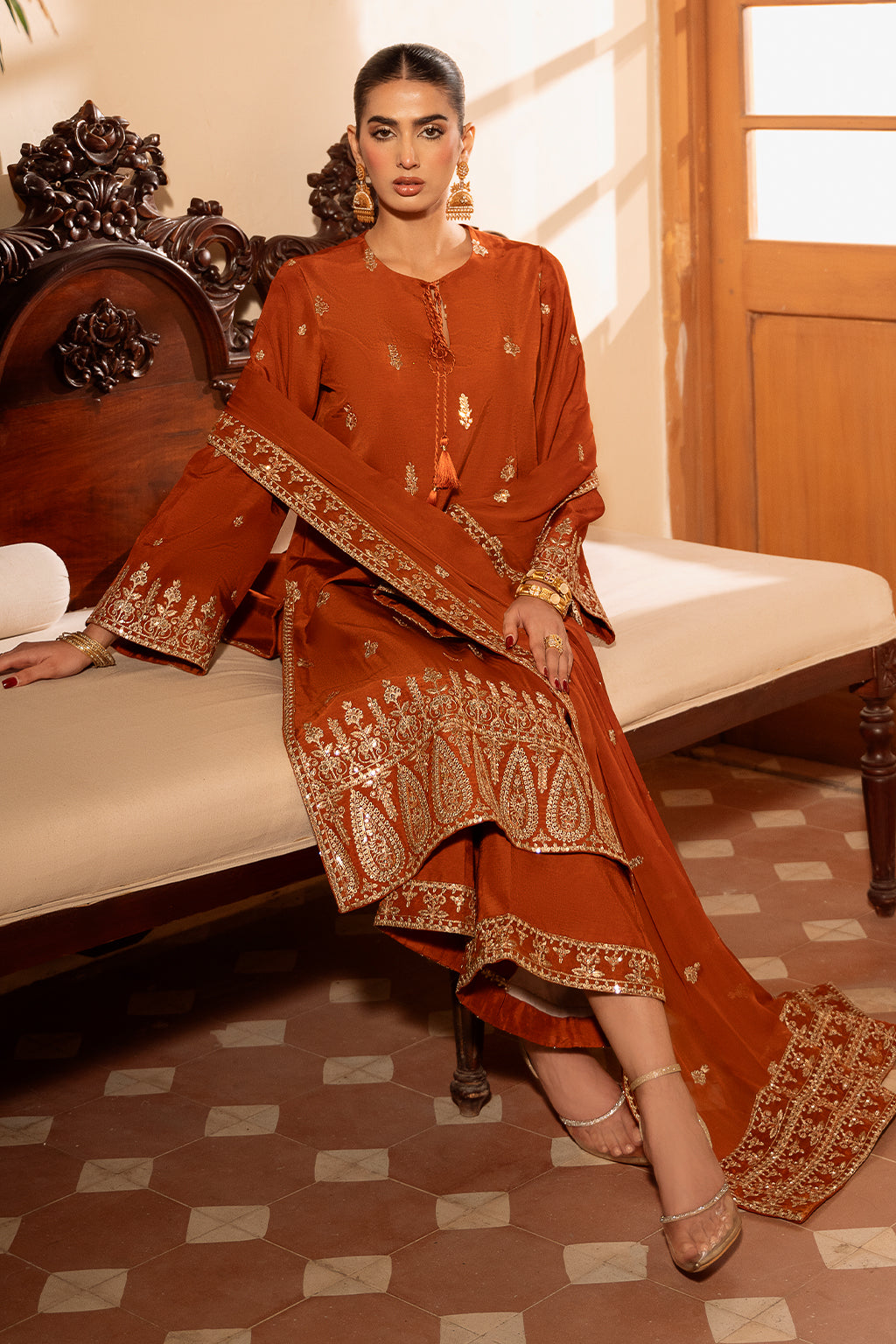 Meeru By Sheenora Stitched 3 Piece Festive Pret Collection'2025-RUSTIC CHARM