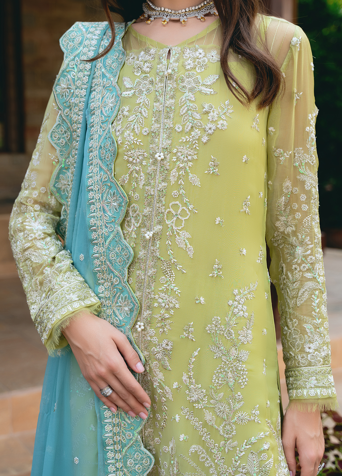Gulaal Stitched 3 Piece Luxury Emb Pret Collection'2025-Amary (GL-EP-2024-17)