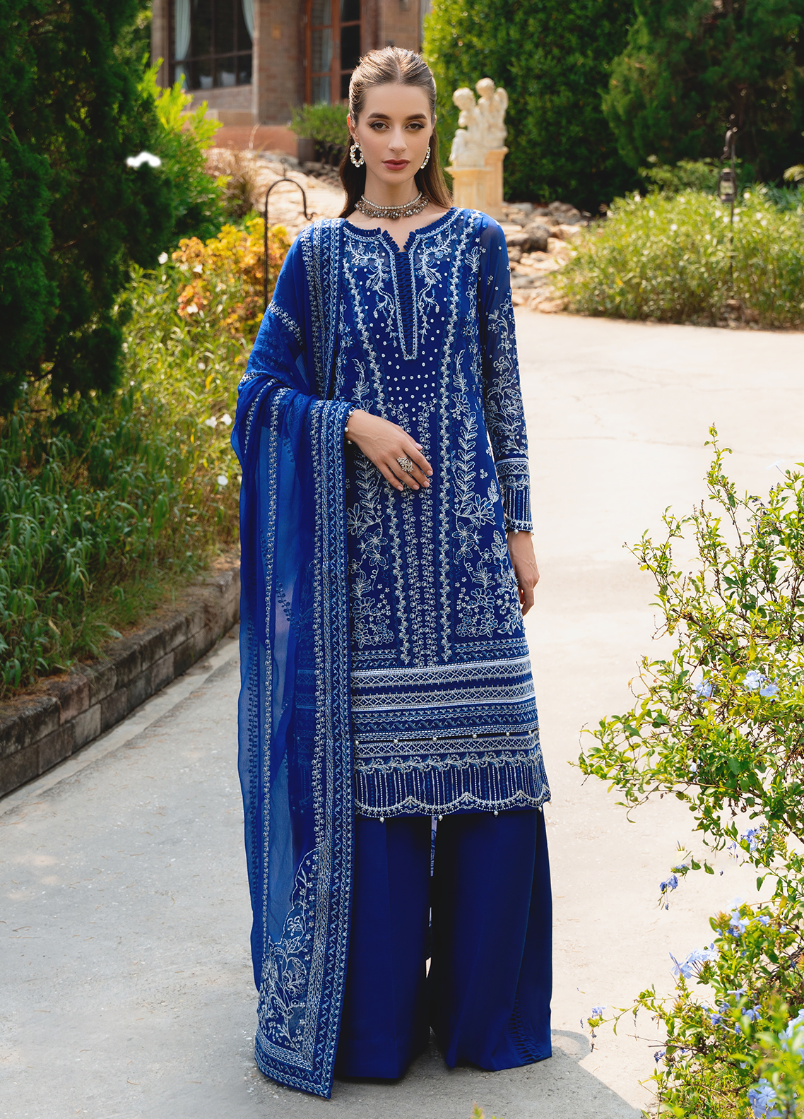 Gulaal Stitched 3 Piece Luxury Emb Pret Collection'2025-Celise (GL-EP-2024-20)
