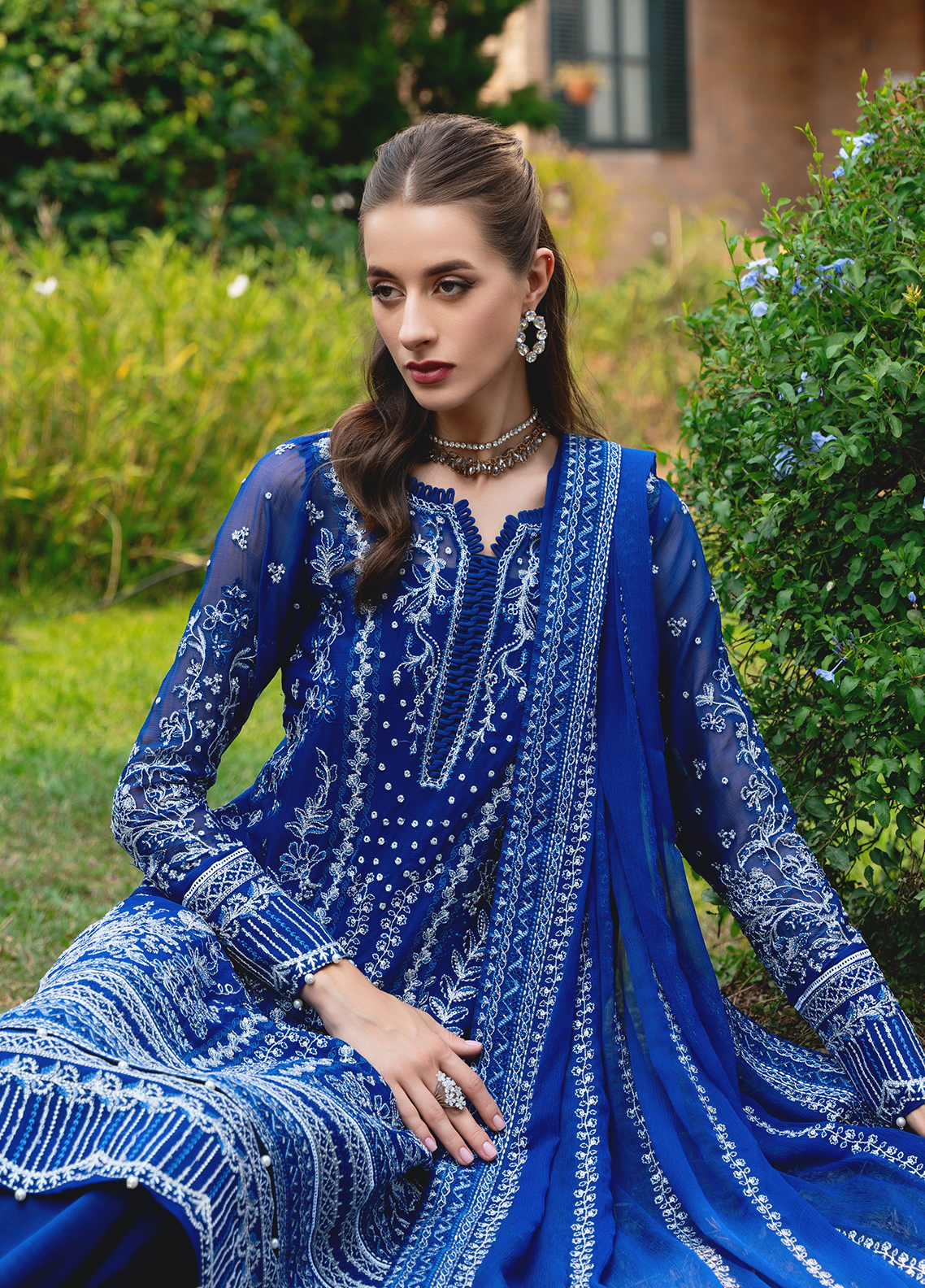 Gulaal Stitched 3 Piece Luxury Emb Pret Collection'2025-Celise (GL-EP-2024-20)