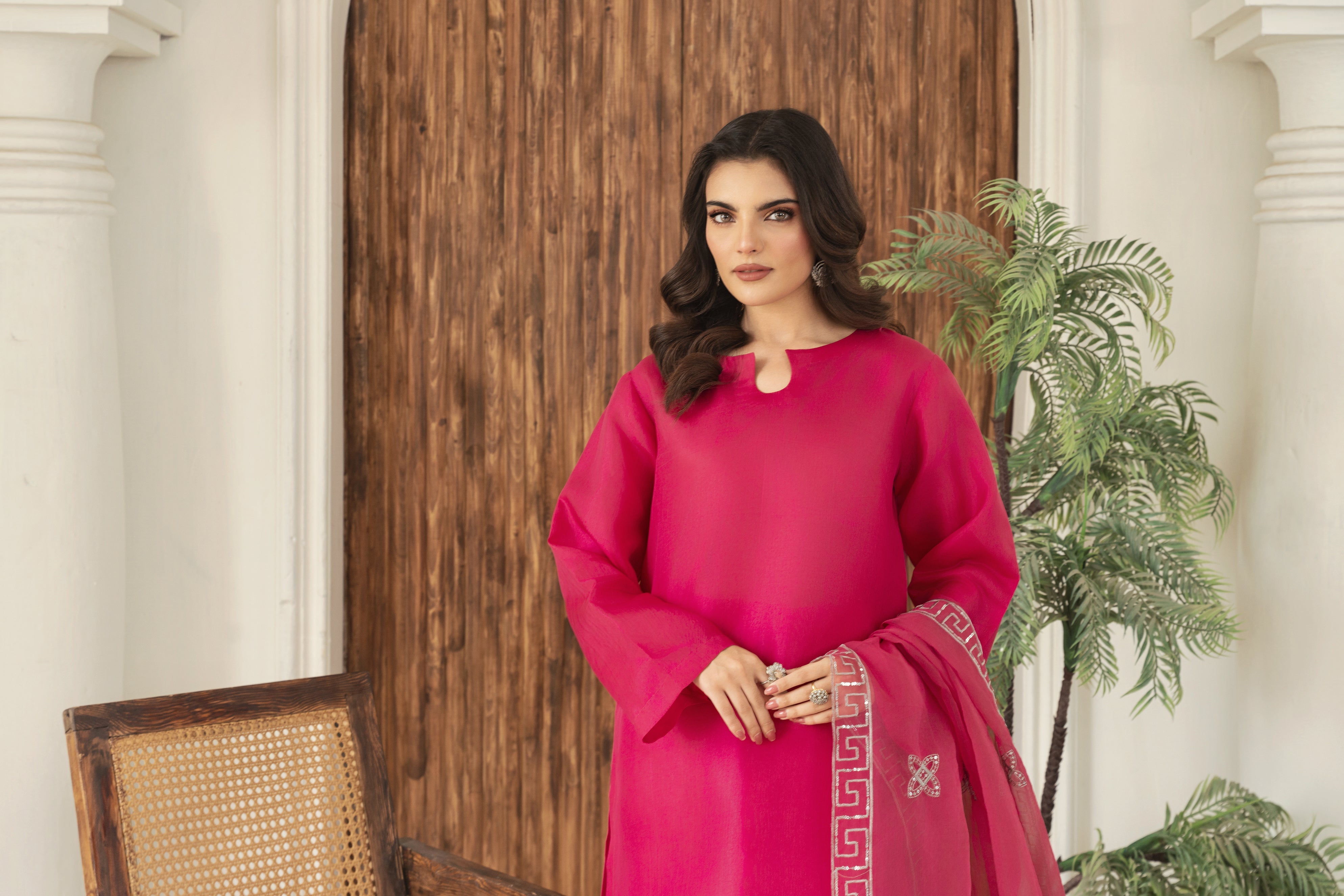 Zoya Zafar Stitched 3 Piece Silk Collection'2025-Farshi Shalwar 12
