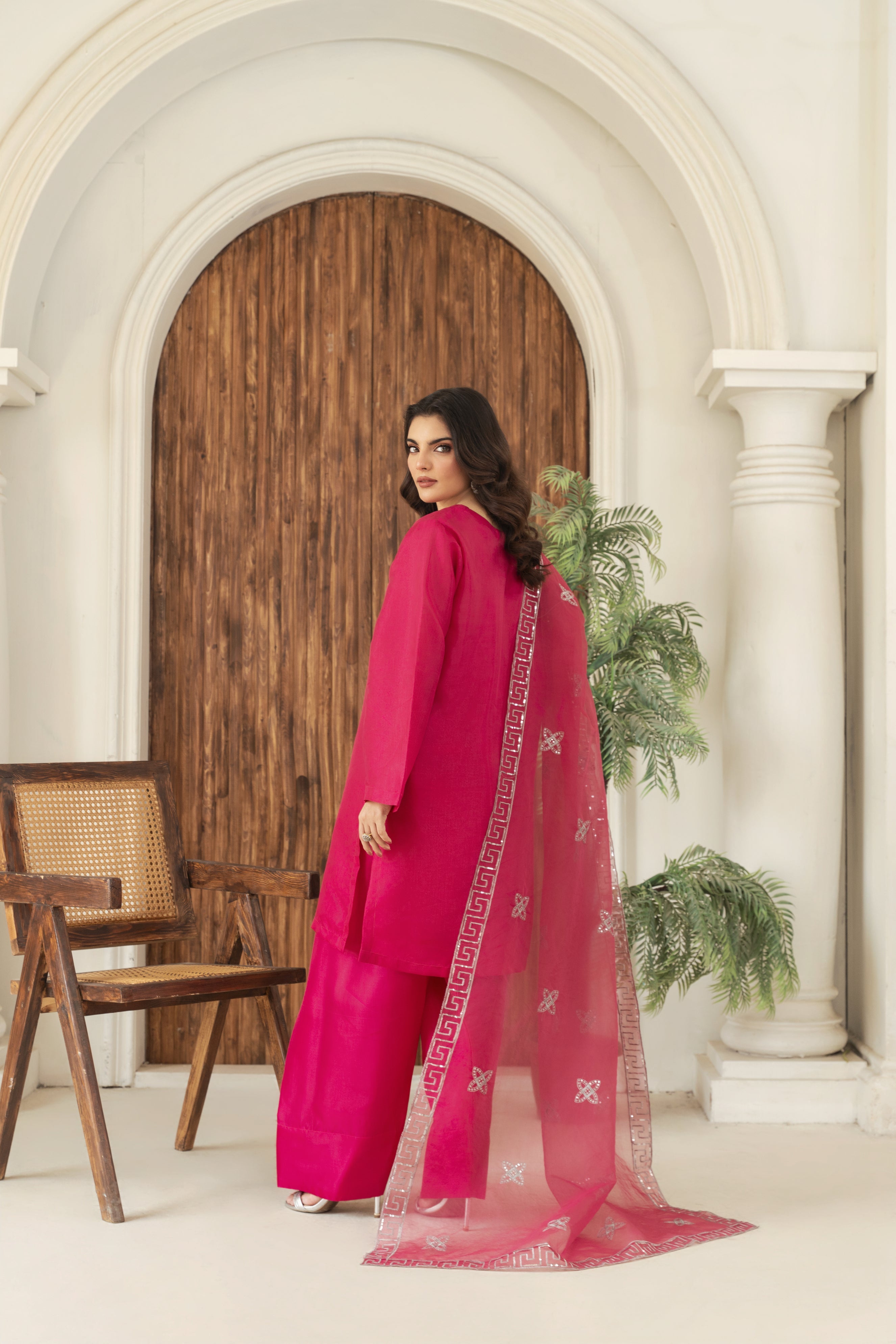 Zoya Zafar Stitched 3 Piece Silk Collection'2025-Farshi Shalwar 12