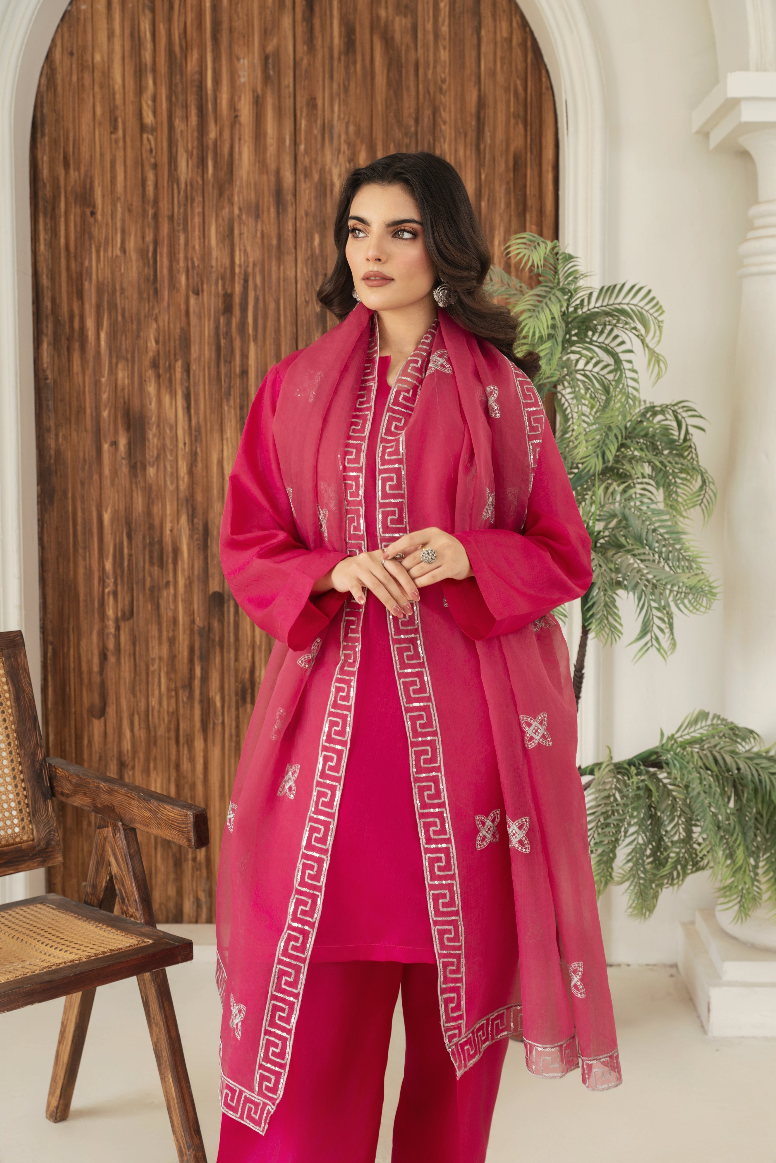 Zoya Zafar Stitched 3 Piece Silk Collection'2025-Farshi Shalwar 12