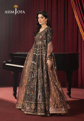Asim Jofa Premium Festive Ajpf-38 Embroidered Shimmer Silk 3 Pcs