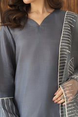 Zoya Zafar Stitched 3 Piece Silk Collection'2025-Farshi Shalwar 11