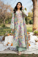 Fresco By Sheenora Stitched 3 Piece Lawn Edit Collection'2025-Flourish Green