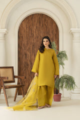 Zoya Zafar Stitched 3 Piece Silk Collection'2025-Farshi Shalwar 07
