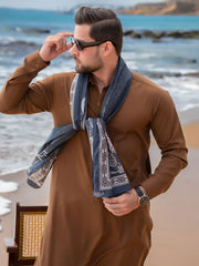 Tng By Md Men Stole Collection-Gehrai Stole (Black - Men)