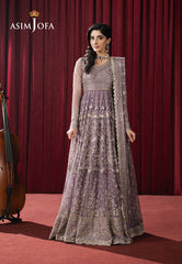 Asim Jofa Premium Festive Ajpf-34 Embroidered Net 3 Pcs
