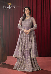 Asim Jofa Premium Festive Ajpf-34 Embroidered Net 3 Pcs