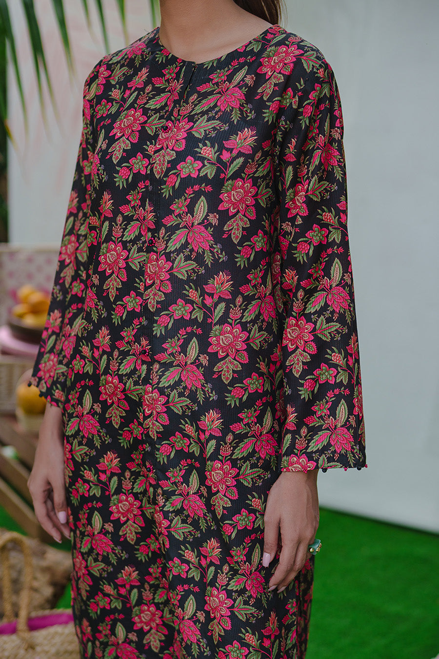 Rozana By Opole Stitched 2 Piece Digital Printed Arabic Lawn Collection'2025-Black Blossom