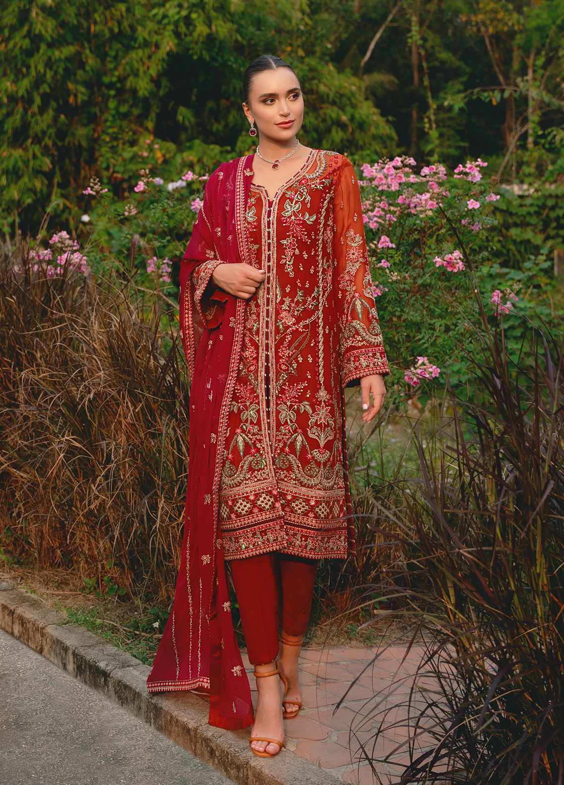 Gulaal Stitched 3 Piece Luxury Emb Pret Collection'2025-Athena (GL-EP-2024-22)