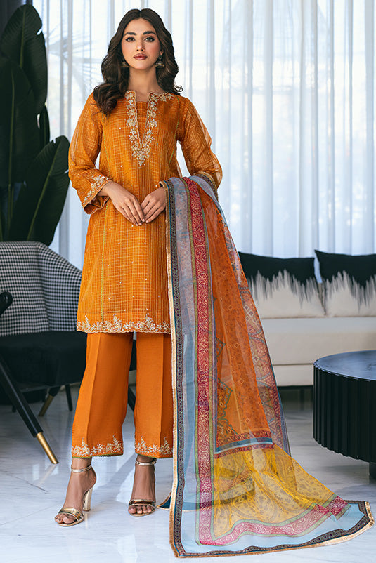 Zaaviay Stitched Eid Edit Collection Sarina (Three Piece)