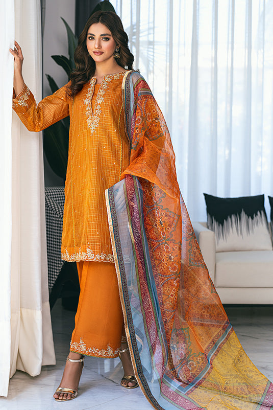 Zaaviay Stitched Eid Edit Collection Sarina (Three Piece)