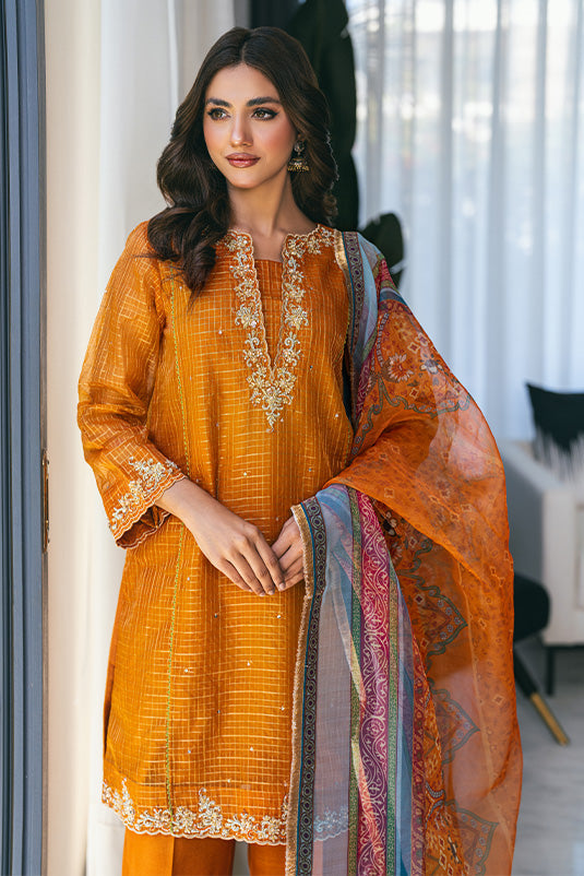 Zaaviay Stitched Eid Edit Collection Sarina (Three Piece)