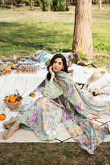 Fresco By Sheenora Stitched 3 Piece Lawn Edit Collection'2025-Flourish Green