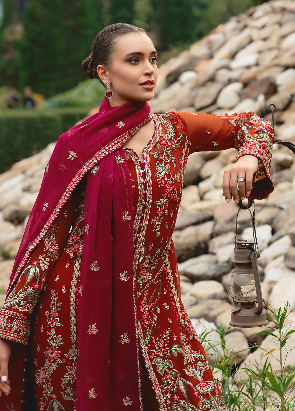 Gulaal Stitched 3 Piece Luxury Emb Pret Collection'2025-Athena (GL-EP-2024-22)