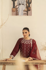 Zoya Zafar Stitched 3 Piece Silk Collection'2025-Farshi Shalwar 04