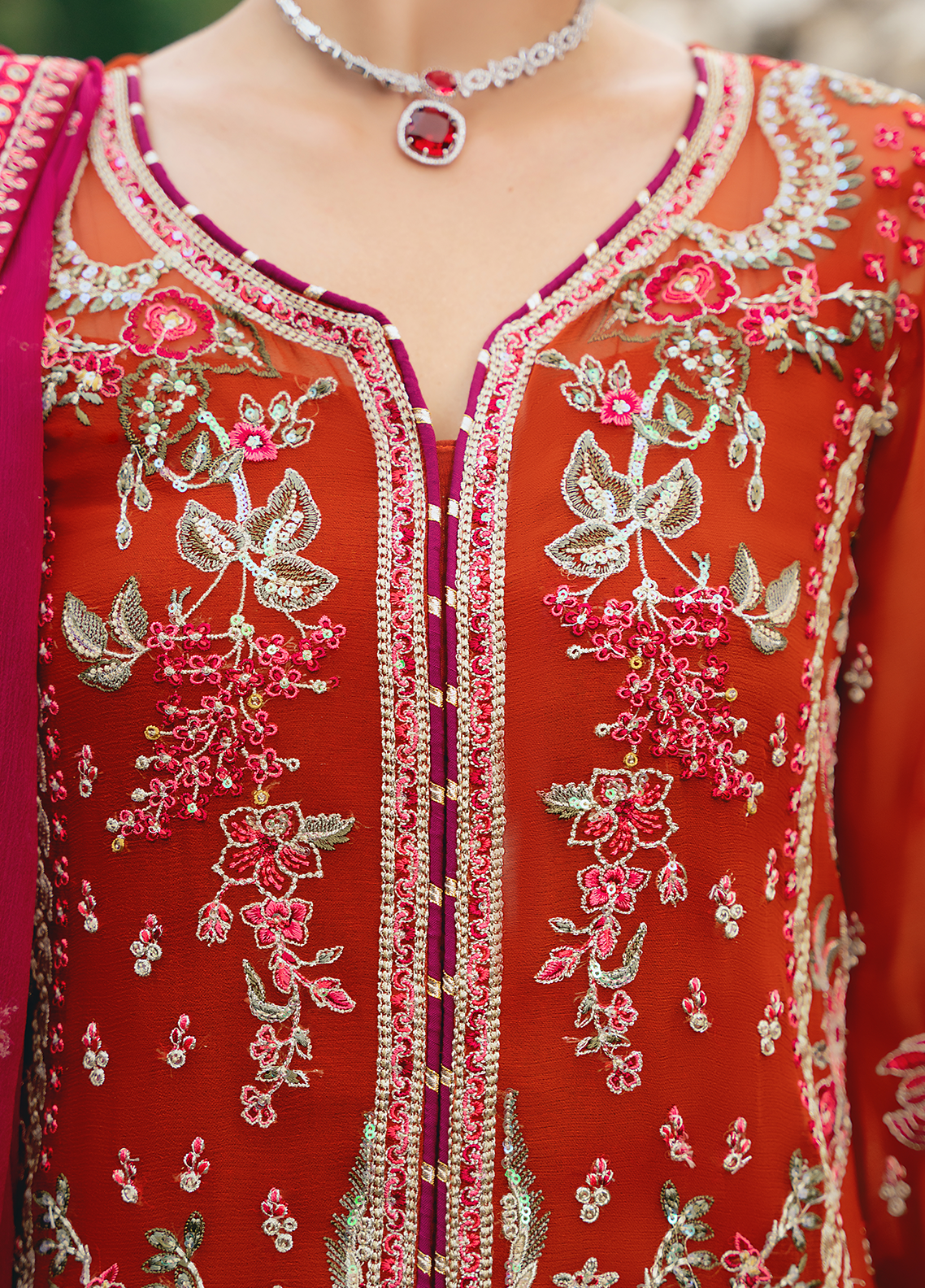 Gulaal Stitched 3 Piece Luxury Emb Pret Collection'2025-Athena (GL-EP-2024-22)