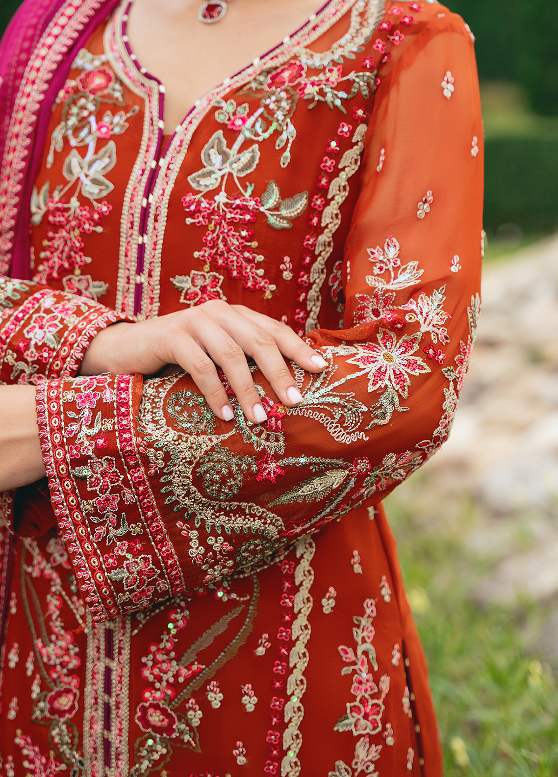 Gulaal Stitched 3 Piece Luxury Emb Pret Collection'2025-Athena (GL-EP-2024-22)