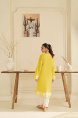 Zoya Zafar Stitched 2 Piece Cotton Collection'2025-Yellow