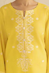 Zoya Zafar Stitched 2 Piece Cotton Collection'2025-Yellow