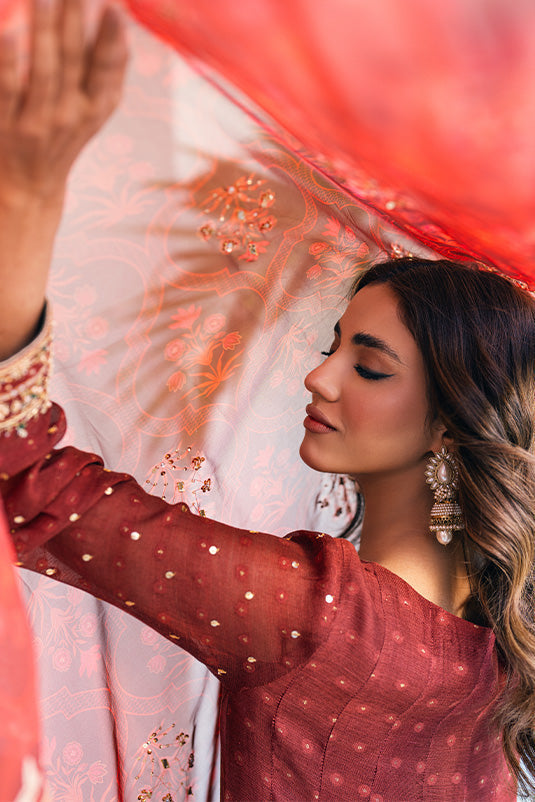 Zaaviay Stitched Eid Edit Collection Vanya (Three Piece)