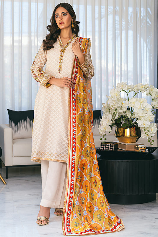 Zaaviay Stitched Eid Edit Collection Dia (Three Piece)
