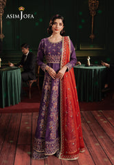 Asim Jofa Premium Festive Ajpf-23 Embroidered Lawn Silk 3 Pcs