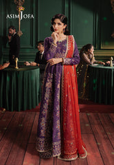 Asim Jofa Premium Festive Ajpf-23 Embroidered Lawn Silk 3 Pcs