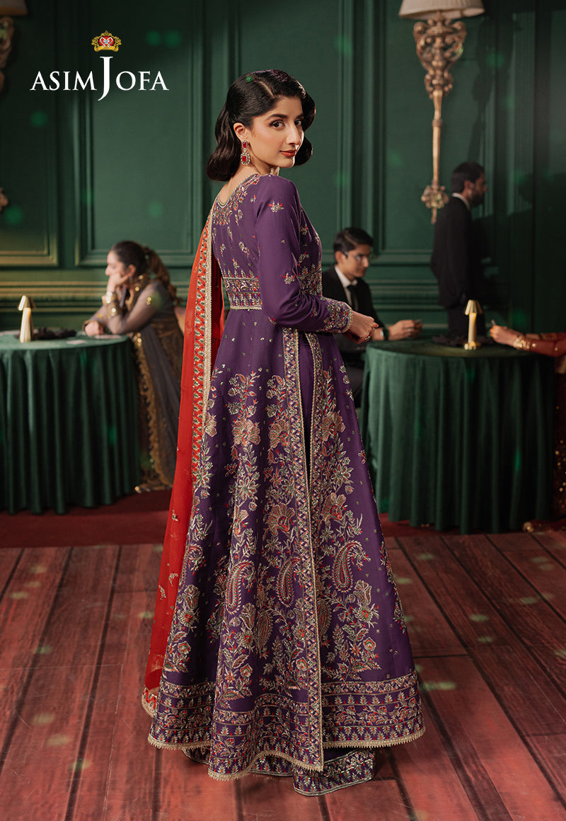 Asim Jofa Premium Festive Ajpf-23 Embroidered Lawn Silk 3 Pcs