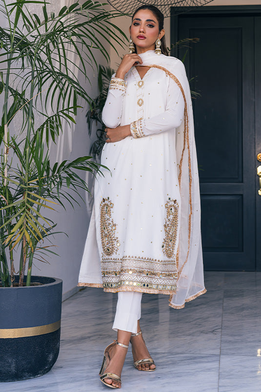 Zaaviay Stitched Eid Edit Collection Riha (Three Piece)