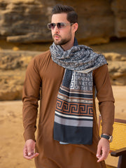 Tng By Md Men Stole Collection-Tng-Signature -Stole Grey (Men)