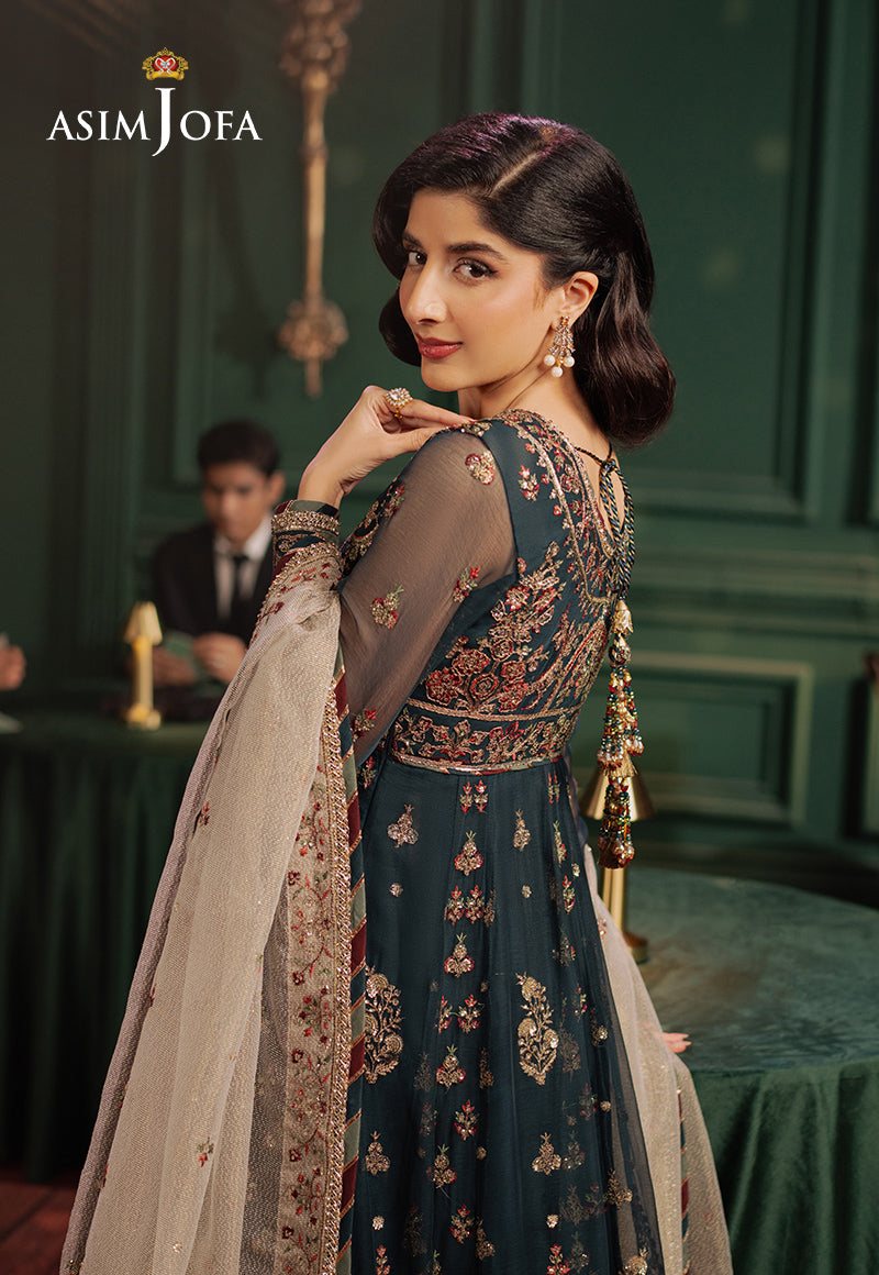 Asim Jofa Premium Festive Ajpf-39 Embroidered Chiffon 2 Pcs