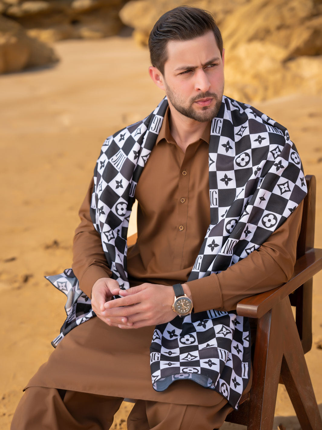 Tng By Md Men Stole Collection-Tng-Logo-Stole 008 (Men)