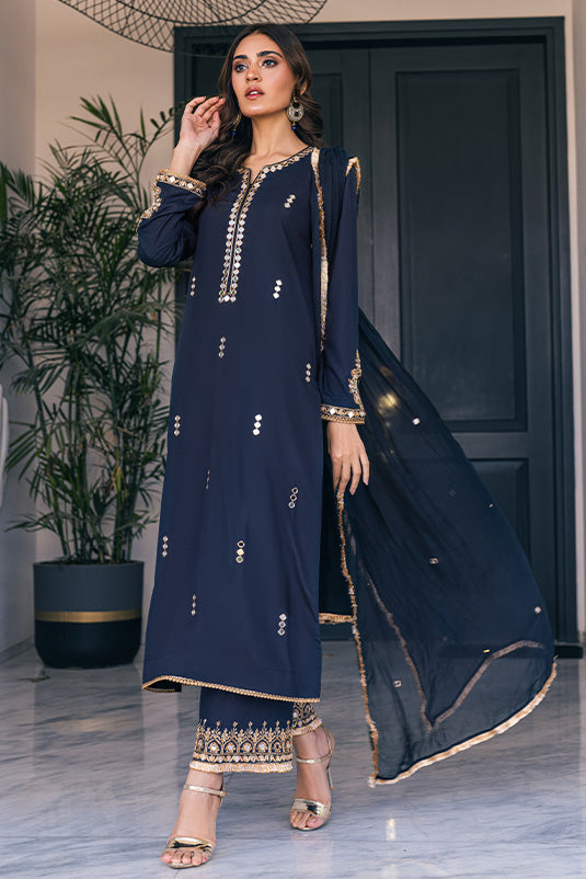 Zaaviay Stitched Eid Edit Collection Farheen (Three Piece)